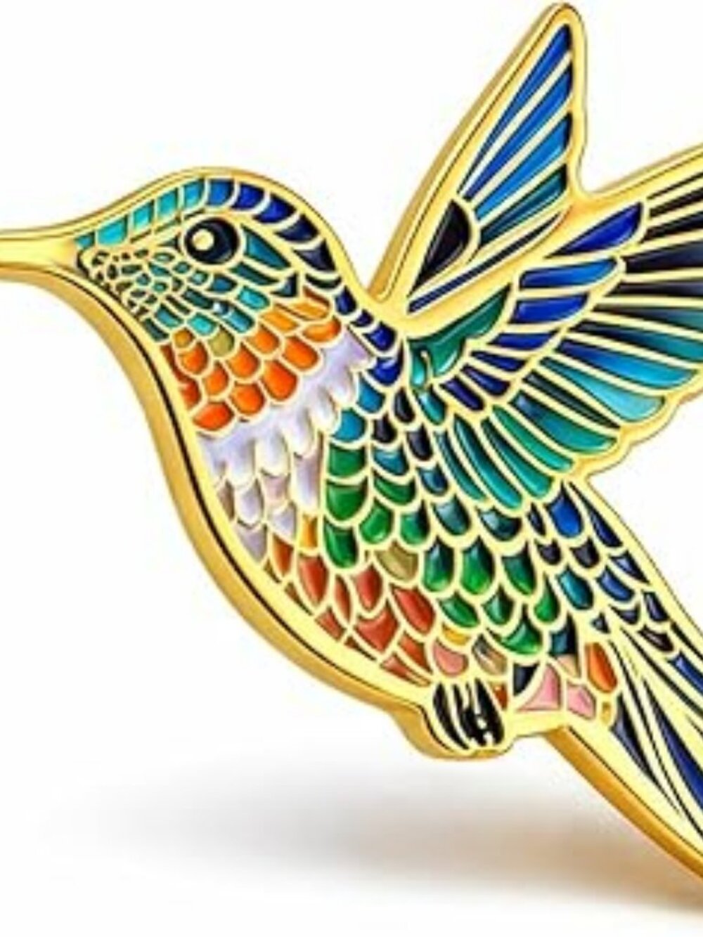 NEW Hummingbird Enamel Lapel Pin Brooch Tropical Bird‎ Wildlife Brooch Accessory